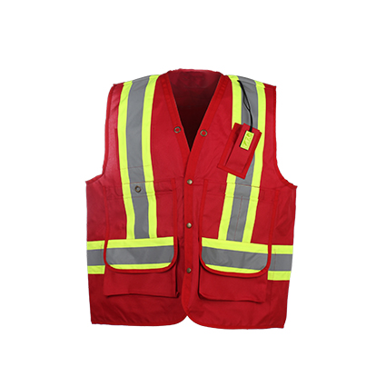 Hot Sale High Visibility Safety Vest with Back Pocket