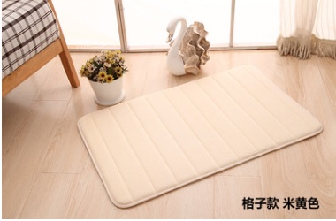 Coral Fleece Mat with Anti Slip Backing