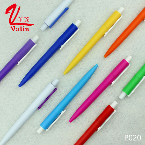 Logo Print Plastic Ballpoint Pen Cheap Clik Plastic Pen