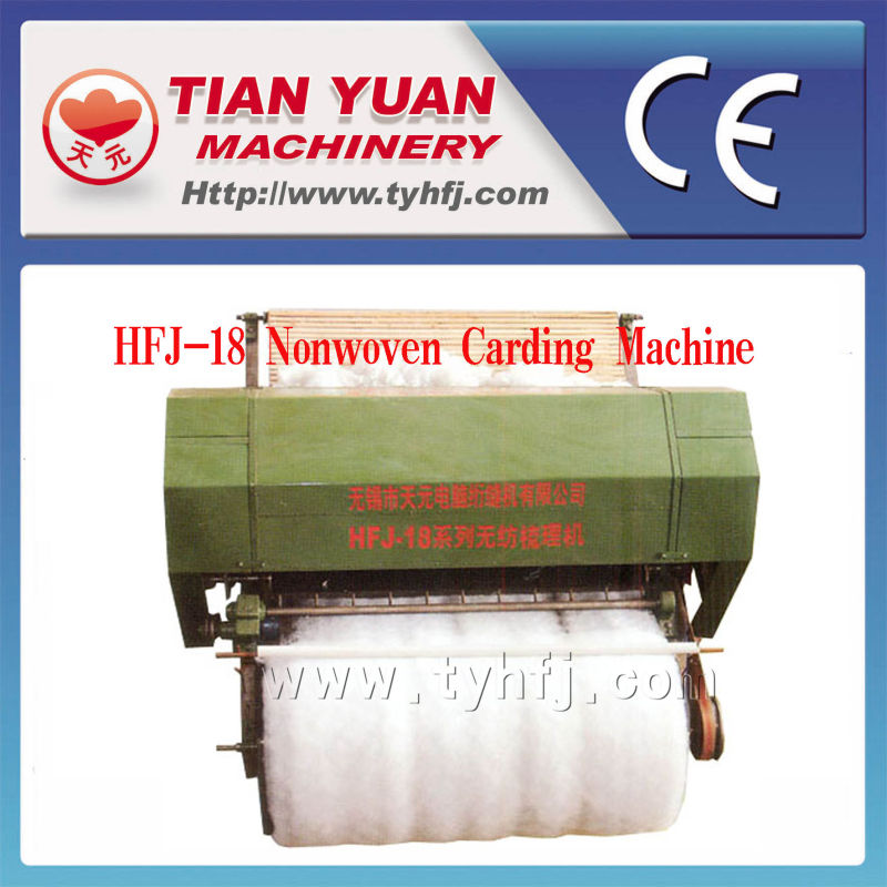 Nonwoven Without Dust Fiber Cotton Sheep Wool Carding Machine