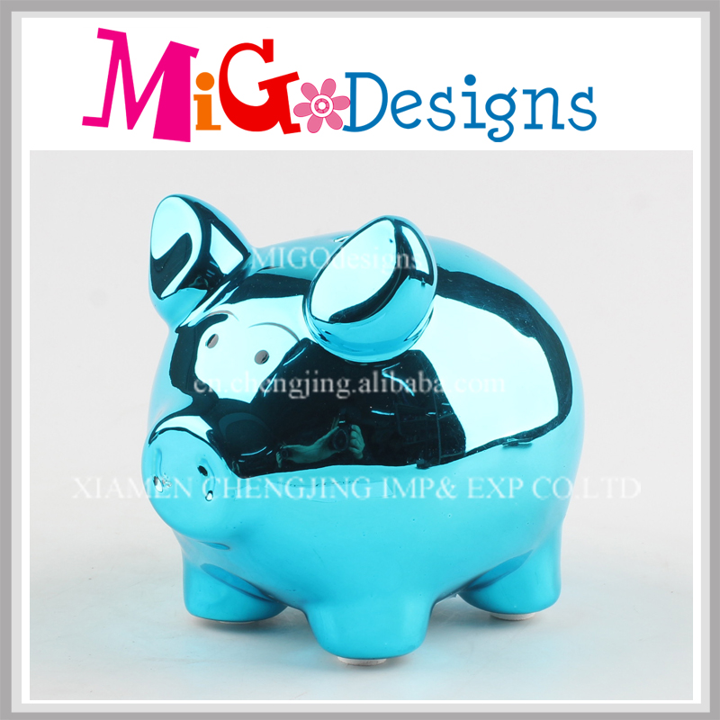 Colored Design Money Bank Ceramic Coin Box for Kids