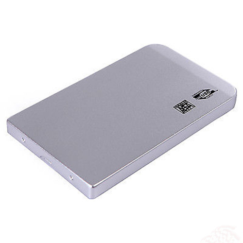 2.5'' Silver Aluminum USB2.0 SATA to HDD USB Case