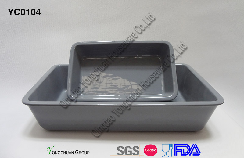 Oven Safe Stoneware Rectangle Casserole for Wholesale