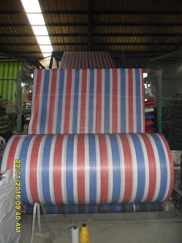 PP/PE Fabric Roll with Colorful Strip