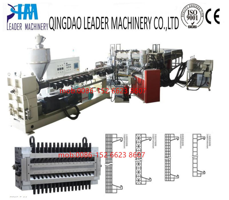 PC Hollow Structure Board/Corrugated Board Extrusion Line