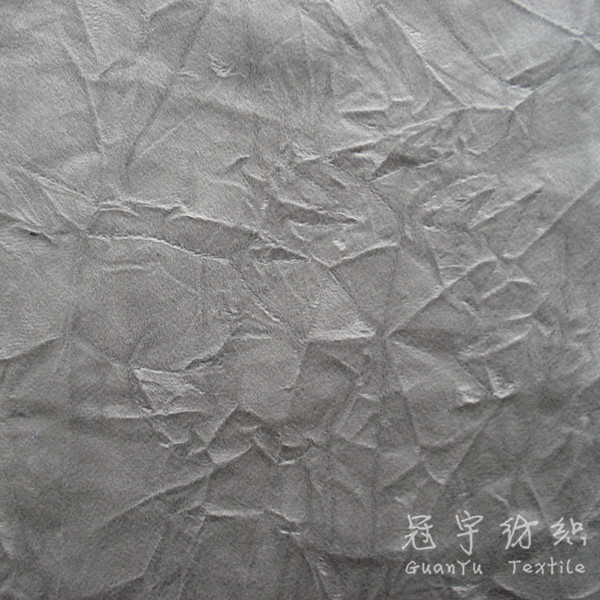 Home Textile Polyester Crumple Velvet for Sofa