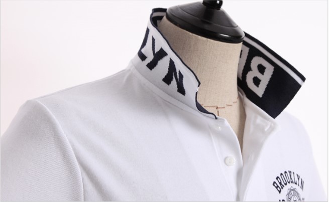 High Quality Fashion Fitted Embroidered Men Polo T Shirt