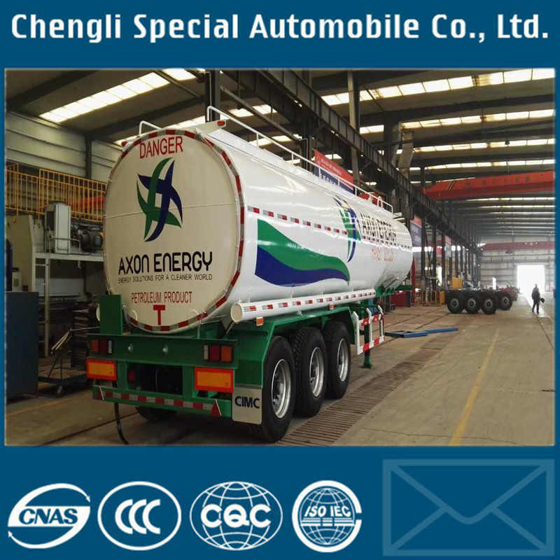 42000~45000liters Oil Tank Trailer, Large Capacity Fuel Tanker Trailer for Sale