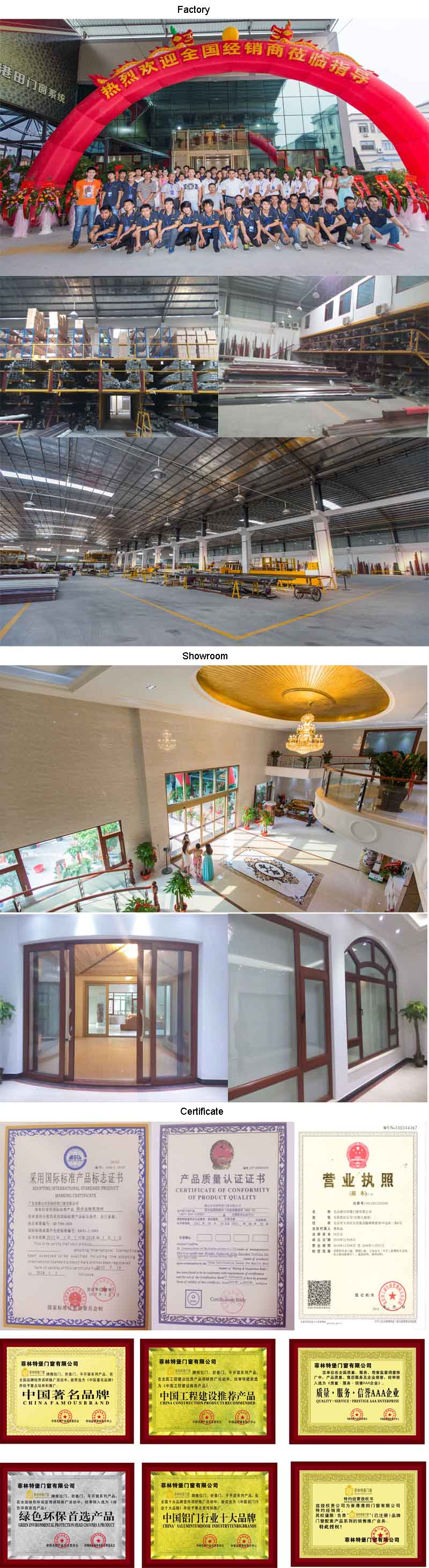 China Factory Feelingtop Aluminum Interior and Exterior Side Hung Doors Manufacturer (FT-D80)