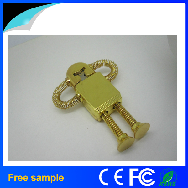 2016 Newest Hotsale Metal Robot USB Flash Drive