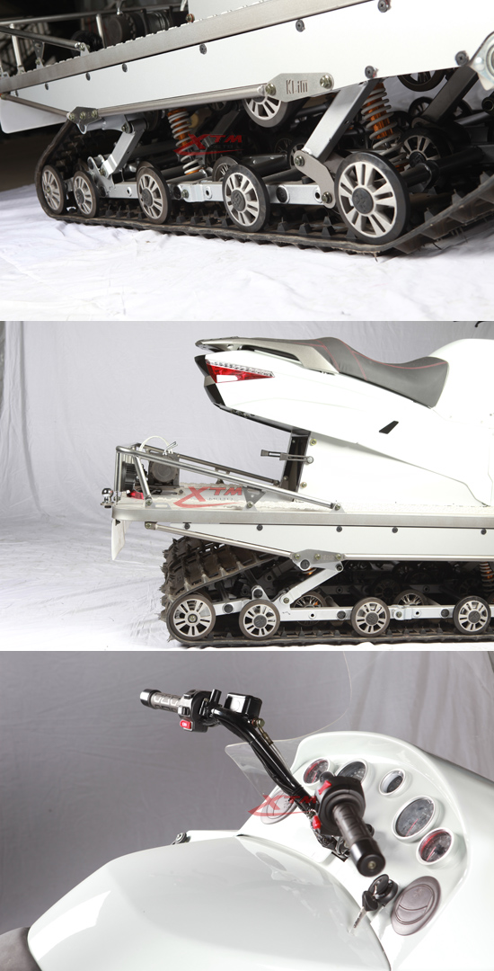 Snow Mobile Rubber Track Gas Adult Snow Ski Scooter