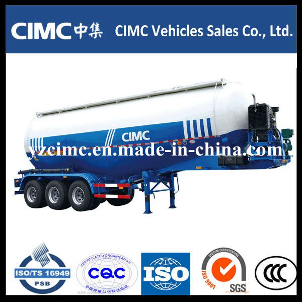 Cimc 42cbm Cement Tanker Semi Trailer for Algeria