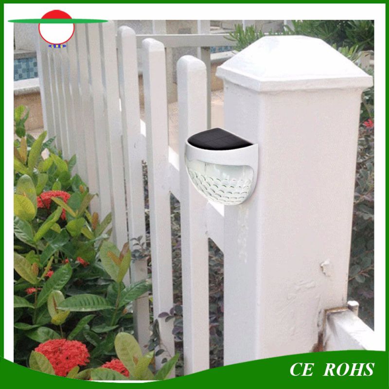 Upgrade Light Control 6LED Solar Gate Wall Light Outdoor Solar Light IP44 Garden Fence Lamp Lighting