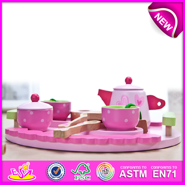 Quality High New Tea Toy Set, Pretend Play Tea Set Toy for Kids, Wooden Toy Tea Set Toys for Children, Wooden Tea Set Toy W10b092