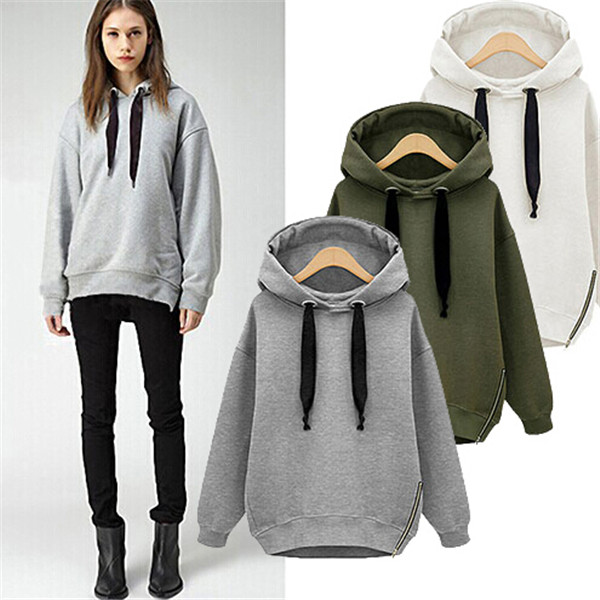 Autumn Winter Women Casual Jacket Thick Warm Pullover Hoodies