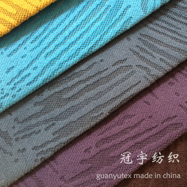 Burnt Discharge Short Pile Corduroy Fabric for Decoration