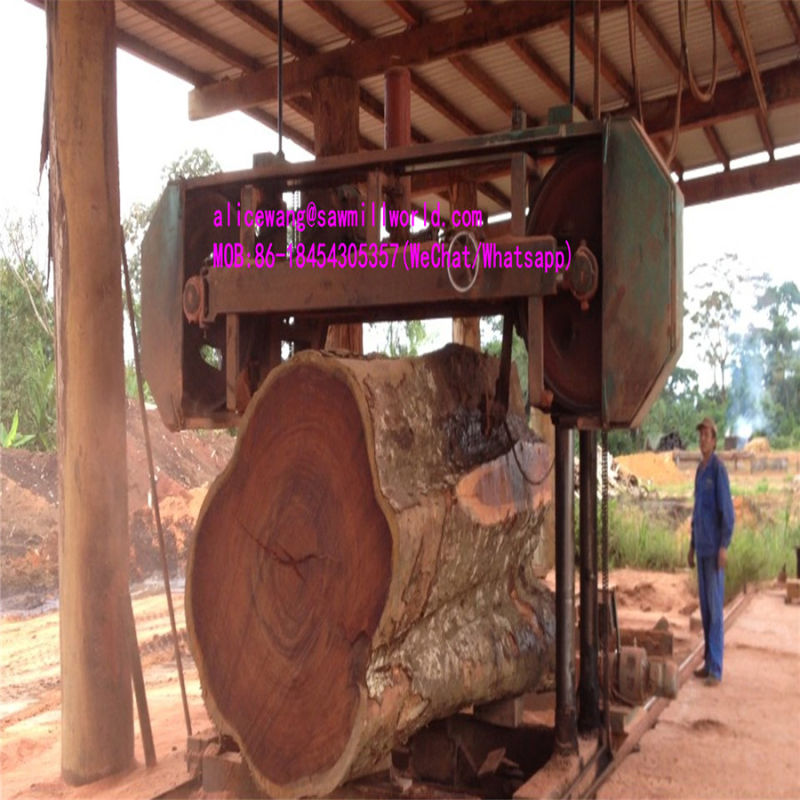 Large Horizontal Band Sawmill for Hard Wood Logs Cutting