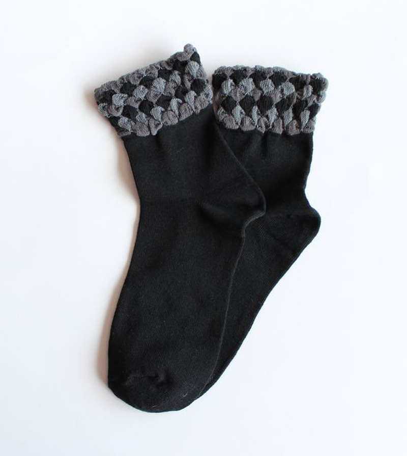 Women's Knitted Pop POM Style Boot Socks for Winter