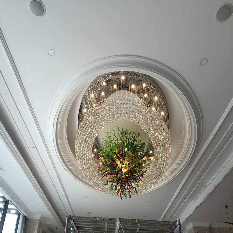 Good Quality White Modern Decorative Hotel Project Crystal Chandeliers