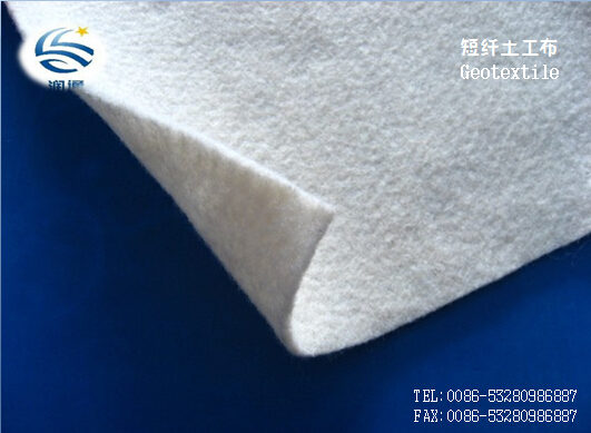 Needle Punched Non Woven Nonwoven Woven Geotextile 100-180g