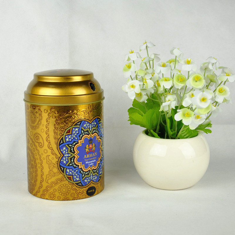 Custom Round Metal Tin Box for Tea
