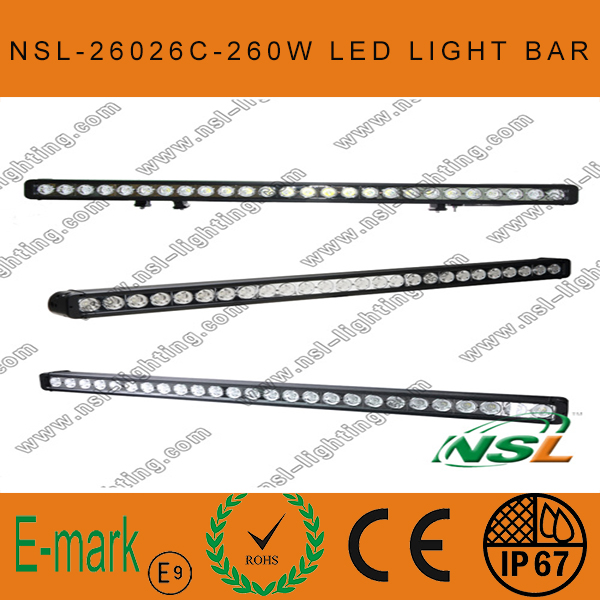 43 Inch LED Driving Light Bar, 4x4 260W LED Driving Light, 10W CREE Light Bar, CREE Single Light Bar