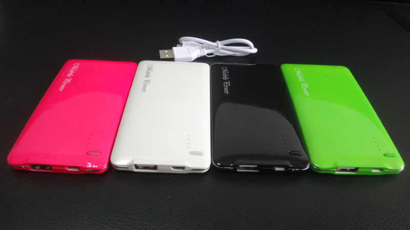 High Quality 5000mAh Slim Power Bank Charger with Giftbox (PB02)