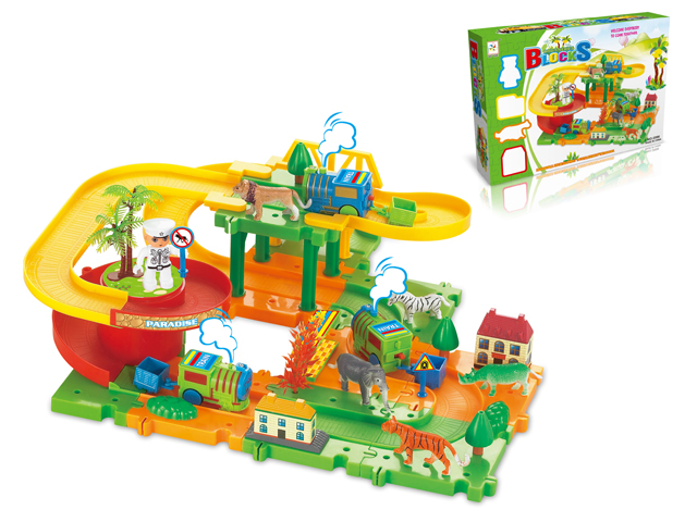 Electric Toys Train Set DIY Toys Block Railway Train (H5697106)