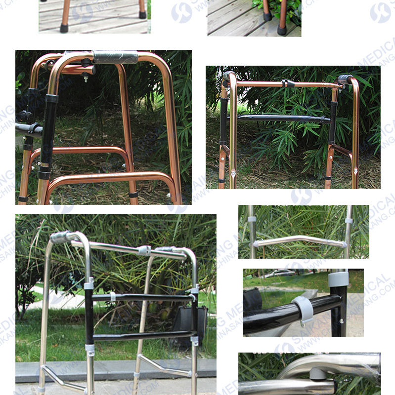 Shinning Silver Aluminum Walkers for Old People