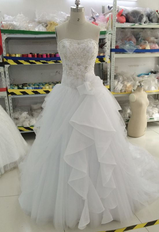 Aoliweiya Bead/Pearl/Rhinestone/Crystal Wedding Dresses