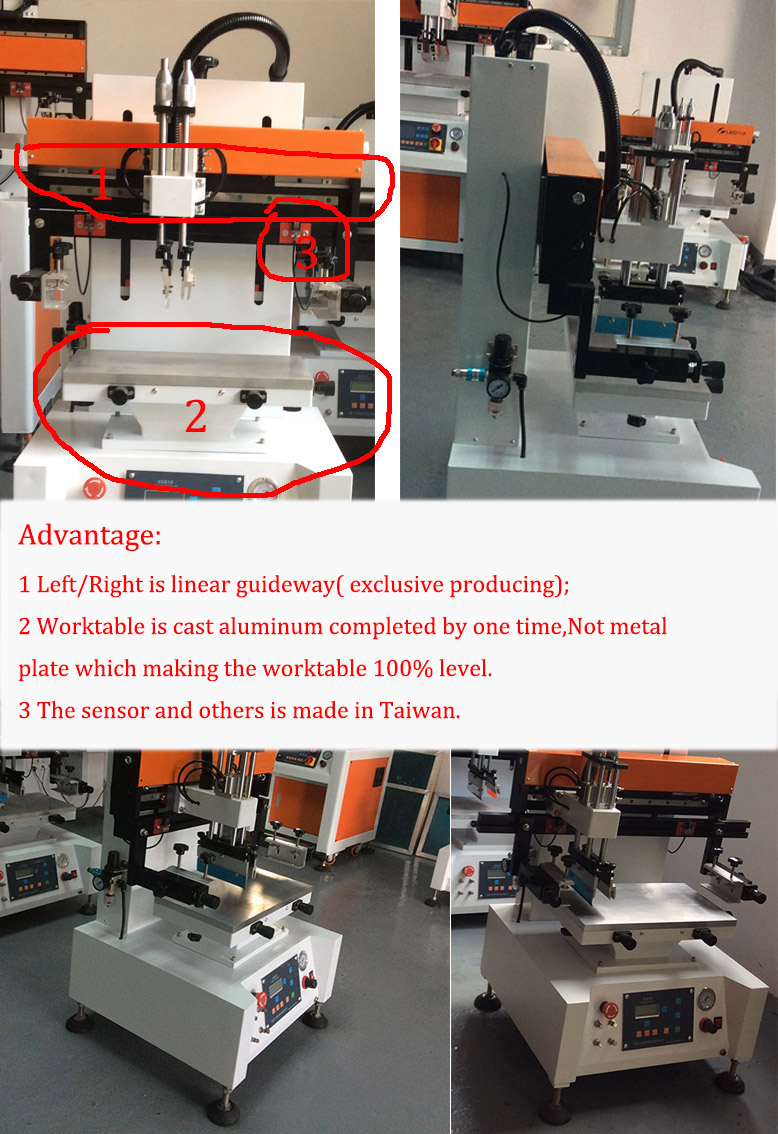 Tabletop Style Flat Label Screen Printing Machine China