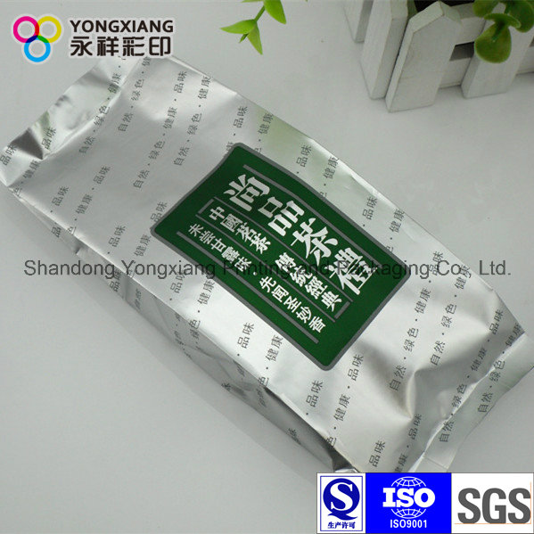 Side Gusset Aluminum Foil Packaging Green Tea Bag