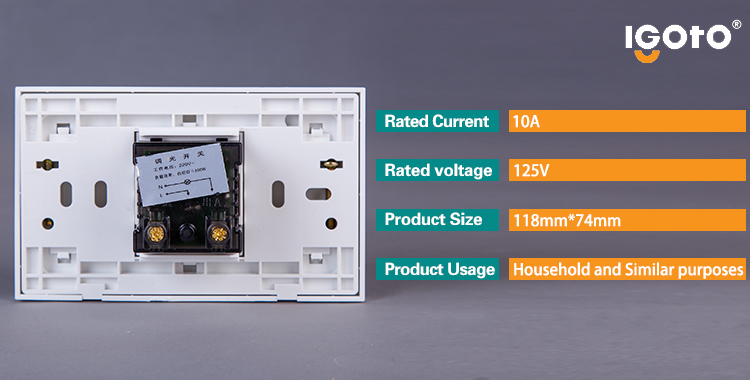 Igoto American Style A1081 Electrical Dimmer Wall Switch