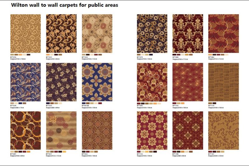 Wilton Wall to Wall Polypropylene Hotel Carpets