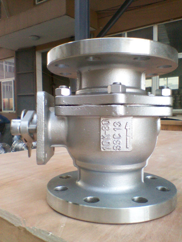 2PC Stainless Steel Flange Full Bore Floating Ball Valve (Q41F)