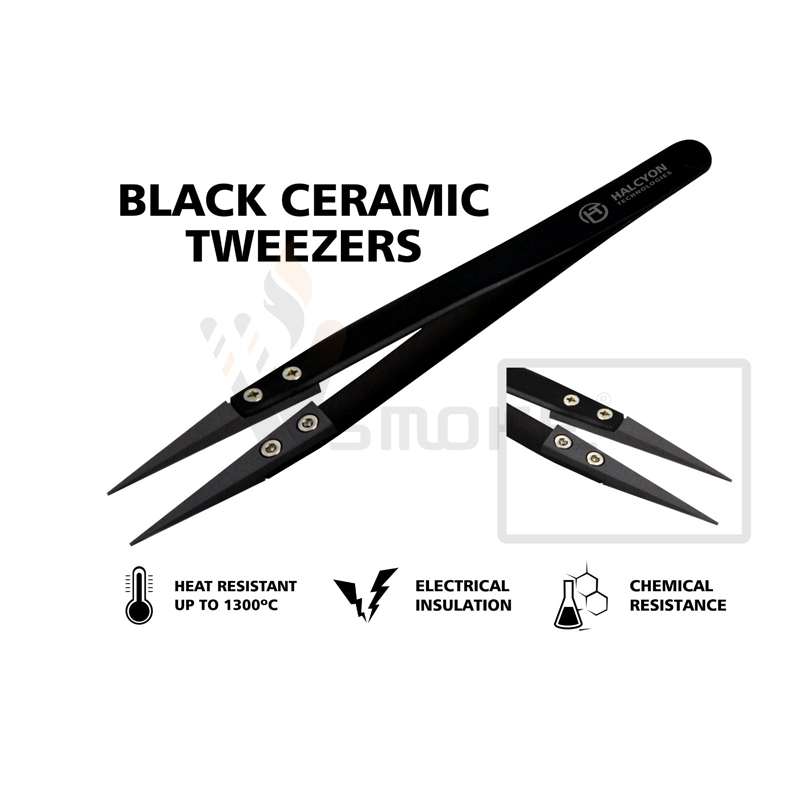 Heat Resistant Tweezers Stainless Steel Ceramic Tweezers for Coil Tool