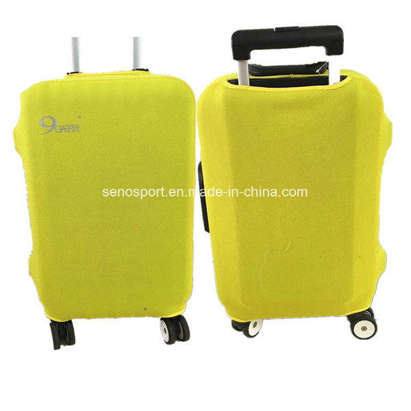 Popular Air Layer Fabric Yellow Luggage Cover with Custom Logo (SNLC04)