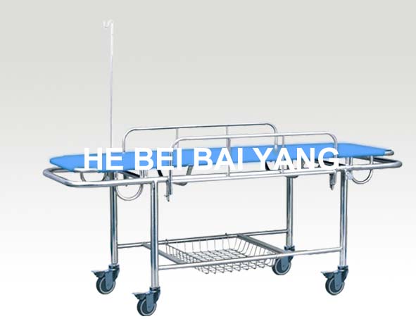 (B-15) Stainless Steel Stretcher Trolley