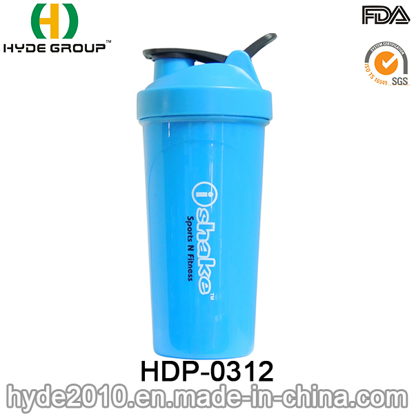 2017 Portable BPA Free PP Powder Shaker Bottle, Plastic Protein Shake Bottle (HDP-0312)