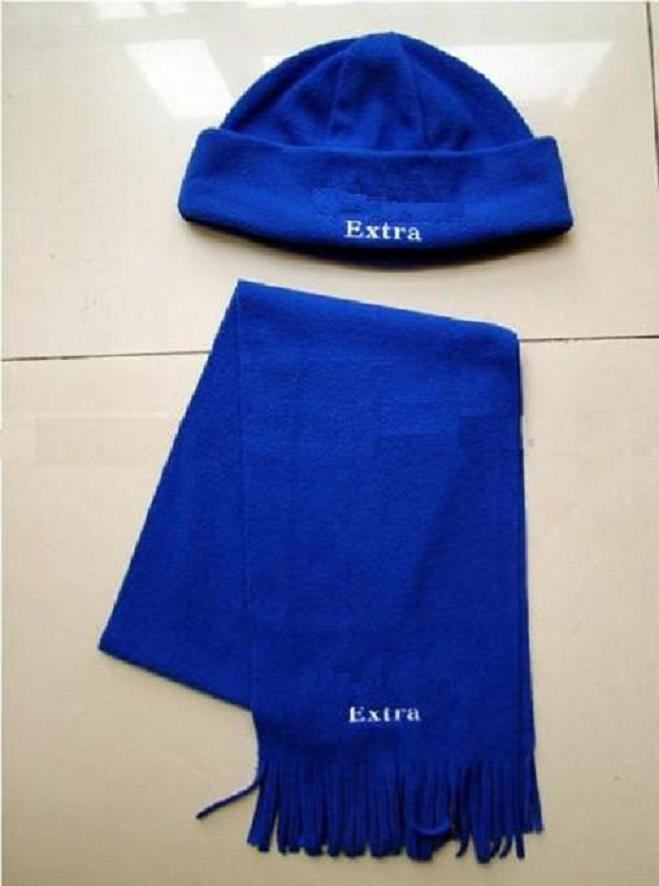 Polar Fleece Promotion Items Scarf and Hat Set