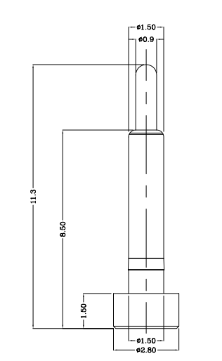 SMT Brass Pogo Pin Connector with Spring Loaded