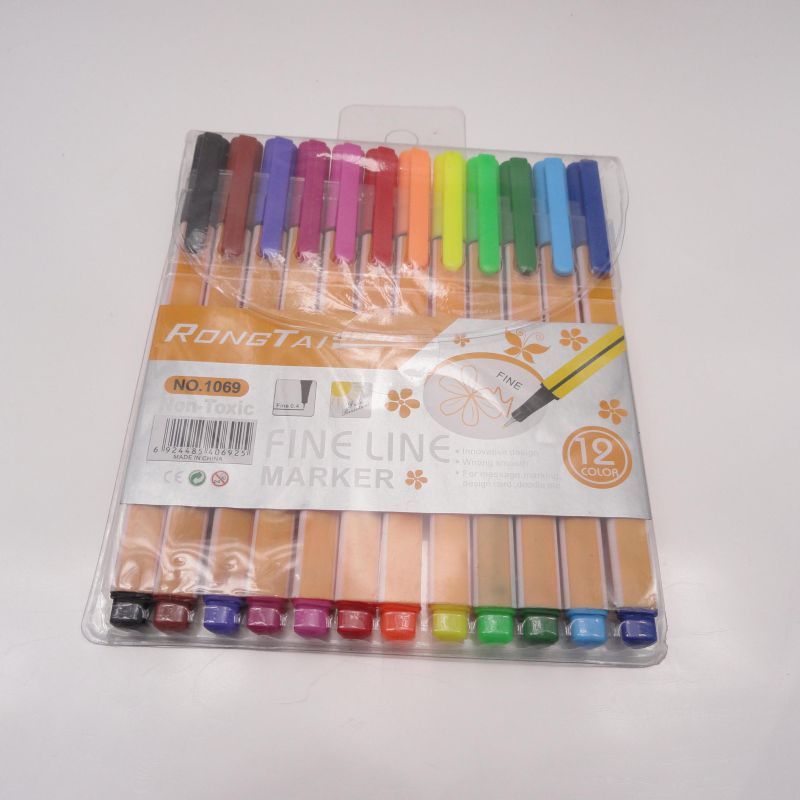 Non-Toxic 18 Color Fineliner Pen, Fine Line Marker