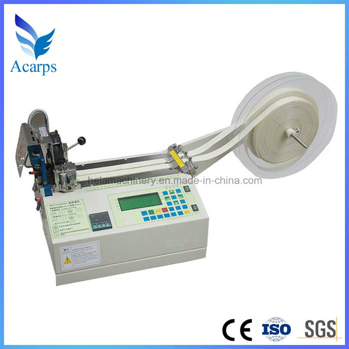 Automatic Zipper Cutting Machine with Cold Blade for Fabric Belt and Nylon Tape