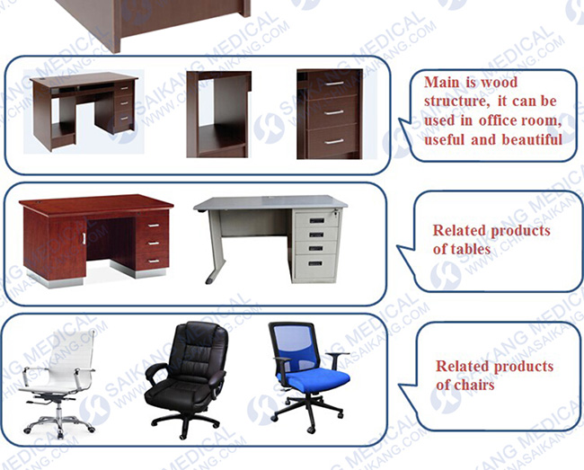 Executive Hospital Office Furniture Wood Desk/Table (CE/FDA/ISO)