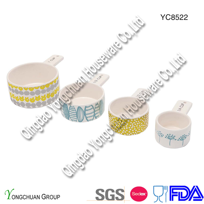 Ceramic Measuring Cup Set of 4 on Promotion