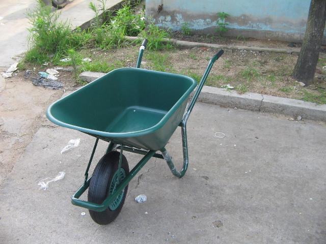 Green Poly Tray Hand Barrow Cart Wb6414