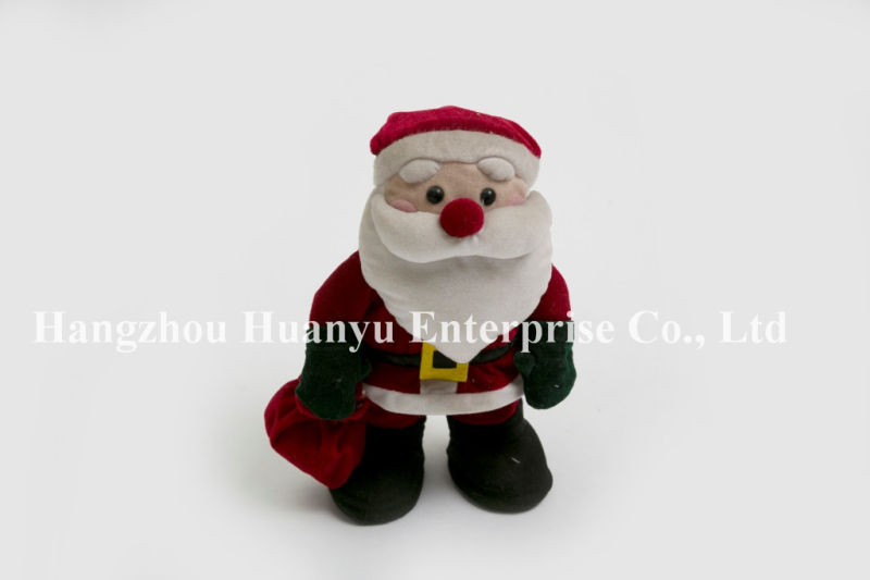 Factory Supply of Chindren Stuffed Plush Santa Toys