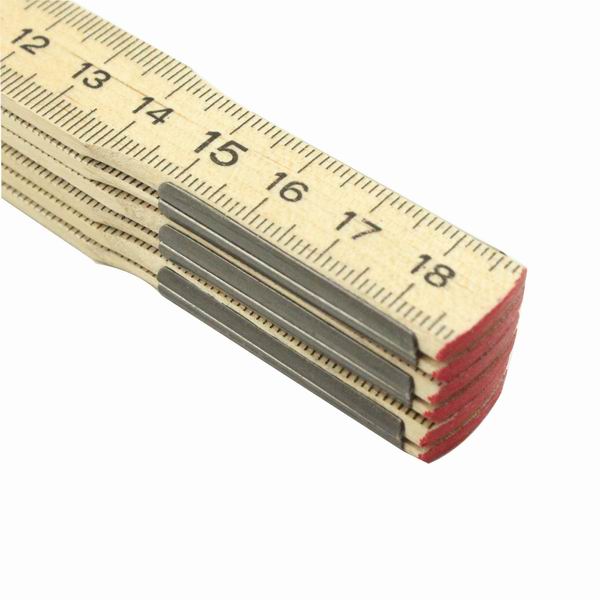 1 Meter 6 Folds Birch Wood Folding Ruler Mte4012