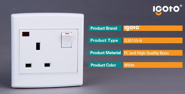 Igoto British Standard Electrical Wall Sockets