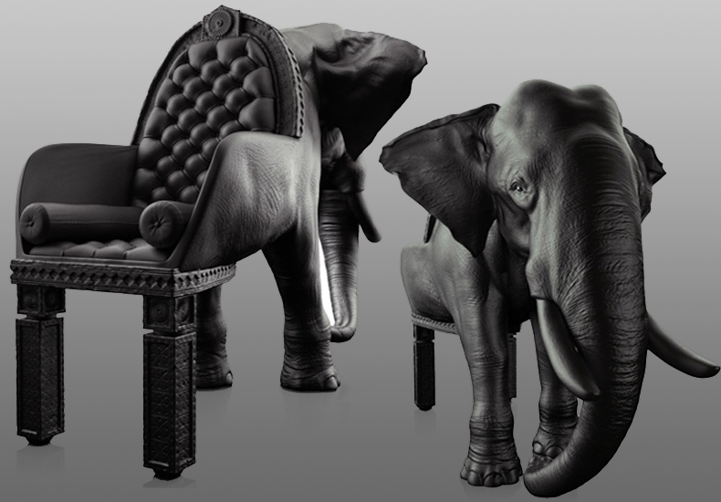 Maximo Riera New Design Elephant Sofa Chair